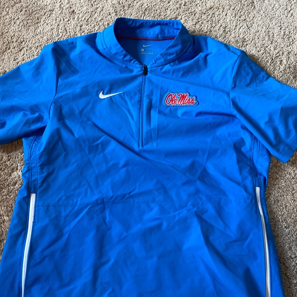 Nike University of Mississippi “Ole Miss” Short Sleeve Windbreaker Coach Issued